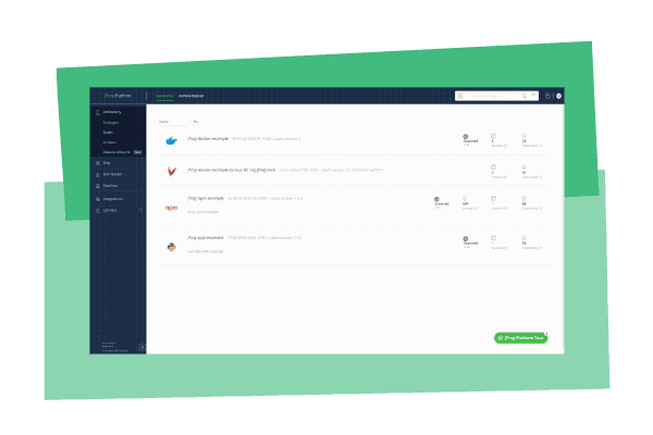 JFrog-dashboard